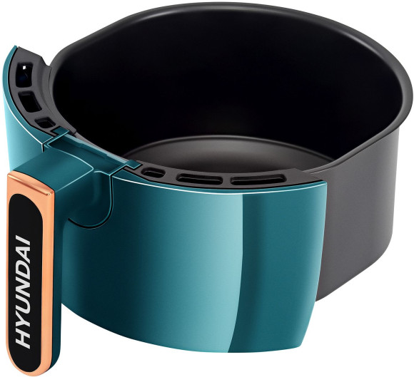 Аэрогриль Hyundai HYF-3553 1350Вт темно-зеленый/золотистый