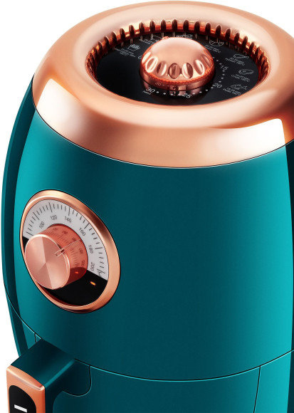 Аэрогриль Hyundai HYF-3553 1350Вт темно-зеленый/золотистый