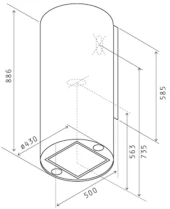 Вытяжка каминная Elica Stripe Urban Cast Iron/A/90 черный управление: сенсорное (1 мотор) Вытяжка каминная Elica Stripe Urban Cast Iron/A/90 черный управление: сенсорное (1 мотор)