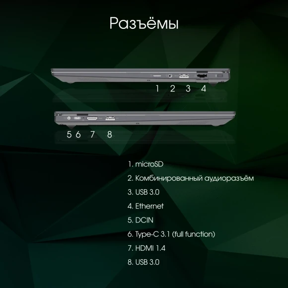 Ноутбук Digma Pro Parvus M Ryzen 3 3200U 16Gb SSD512Gb AMD Radeon Vega 3 15.6" IPS FHD (1920x1080) Windows 11 Pro dk.grey WiFi BT Cam 4500mAh (DN15R3-ADXW02)