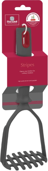 Картофелемялка Rondell Stripes RD-1626 серый/красный упак.:картонная подложка Картофелемялка Rondell Stripes RD-1626 серый/красный упак.:картонная подложка