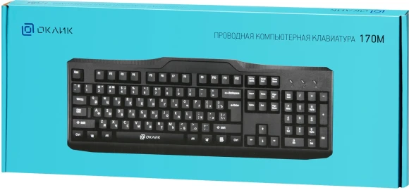 Клавиатура Оклик 170M черный USB (855272) Клавиатура Оклик 170M черный USB (855272)