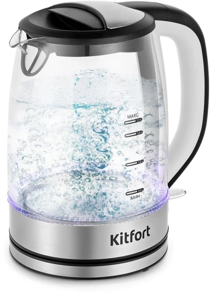 Чайник электрический Candy QA00A1M00RU 1.7л. 2200Вт белый корпус: пластик