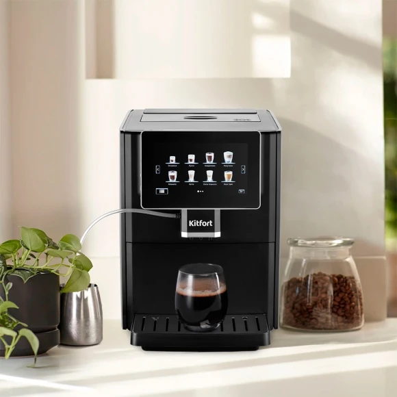 Кофемашина Kitfort КТ-7374 1350Вт черный