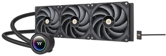 Система водяного охлаждения Thermaltake Toughliquid 420 Ex Pro ARGB Soc-AM5/AM4/1200/1700/1851 черный 4-pin 31.6dB Al+Cu Ret (CL-W401-PL14BL-A)