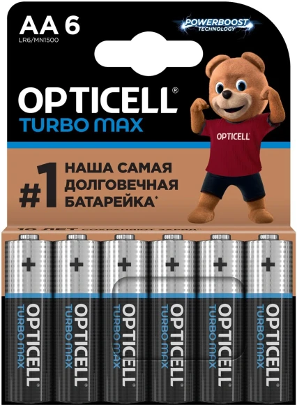 Батарея Opticell Turbo MAX LR03 AAA (4шт) блистер Батарея Opticell Turbo MAX LR03 AAA (4шт) блистер