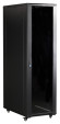 Шкаф коммутационный Lanmaster (TWT-CBB-27U-6X8-P1) напольный 27U 600x800мм пер.дв.перфор. задн.дв.перфор.2-хст. 2 бок.пан. 800кг черный IP20 сталь