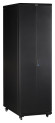 Шкаф коммутационный Lanmaster (TWT-CBB-27U-6X8-P1) напольный 27U 600x800мм пер.дв.перфор. задн.дв.перфор.2-хст. 2 бок.пан. 800кг черный IP20 сталь