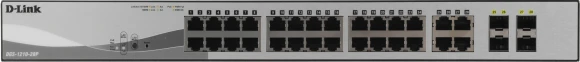 Коммутатор D-Link DGS-1210-28P/FL1A 28x1Гбит/с 4xКомбо(1000BASE-T/SFP) 24PoE 193W управляемый Коммутатор D-Link DGS-1210-28P/FL1A 28x1Гбит/с 4xКомбо(1000BASE-T/SFP) 24PoE 193W управляемый