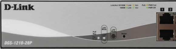 Коммутатор D-Link DGS-1210-28P/FL1A 28x1Гбит/с 4xКомбо(1000BASE-T/SFP) 24PoE 193W управляемый Коммутатор D-Link DGS-1210-28P/FL1A 28x1Гбит/с 4xКомбо(1000BASE-T/SFP) 24PoE 193W управляемый