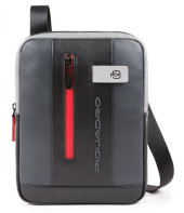 Сумка мужская Piquadro Urban CA1816UB00/GRN серая/черная натур.кожа