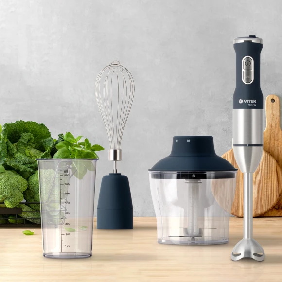 Блендер погружной Vitek VT-3415 900Вт синий Блендер погружной Vitek VT-3415 900Вт синий