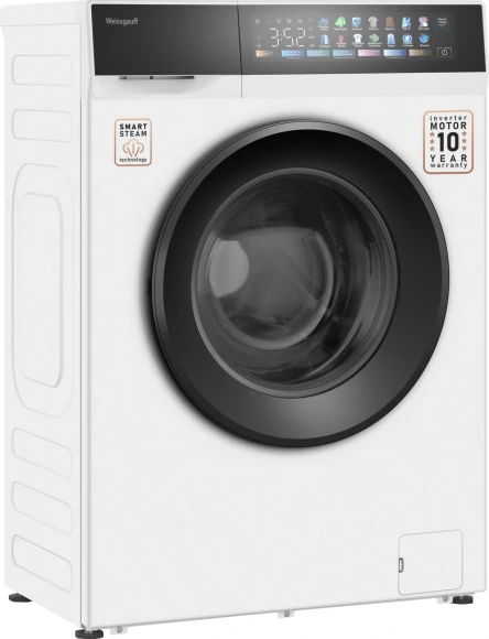 Стиральная машина Weissgauff WM 39107 Full Touch Inverter Steam загр.фронтальная макс.:7кг белый
