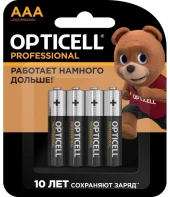 Батарея Opticell Professional LR03 AAA (4шт) блистер Батарея Opticell Professional LR03 AAA (4шт) блистер