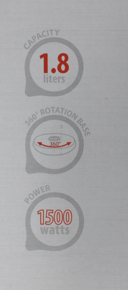 Чайник электрический Supra KES-1801S 1.8л. 1500Вт серебристый/черный корпус: металл/пластик