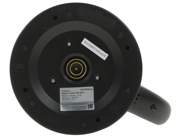 Чайник электрический Supra KES-1801S 1.8л. 1500Вт серебристый/черный корпус: металл/пластик