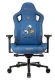 Кресло игровое Knight Craft Dragon синий экокожа с подголов. крестов. металл