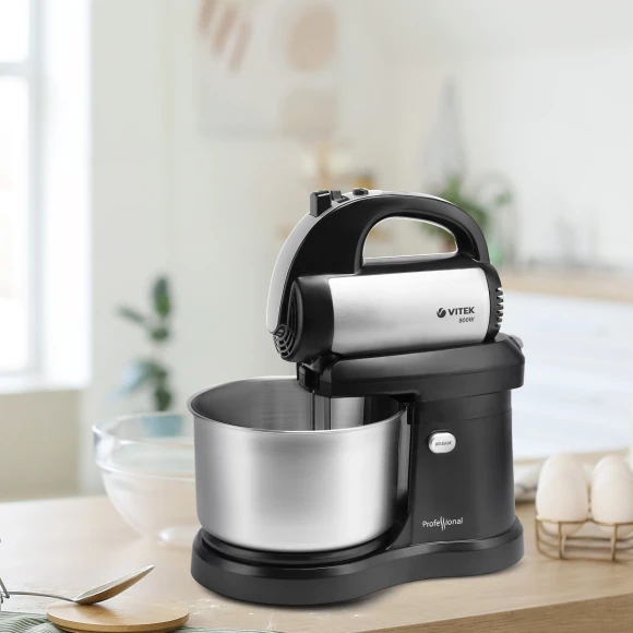 Миксер стационарный Vitek VT-1418 ST 800Вт черный/стальной Миксер стационарный Vitek VT-1418 ST 800Вт черный/стальной
