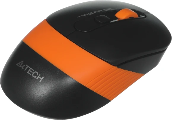 Мышь A4Tech Fstyler FG10 черный/оранжевый оптическая 2000dpi беспров. USB 4but (FG10 ORANGE) Мышь A4Tech Fstyler FG10 черный/оранжевый оптическая 2000dpi беспров. USB 4but (FG10 ORANGE)