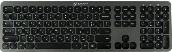 Клавиатура + мышь Оклик 300M клав:серый мышь:серый/черный USB беспроводная slim (1488402) Клавиатура + мышь Оклик 300M клав:серый мышь:серый/черный USB беспроводная slim (1488402)