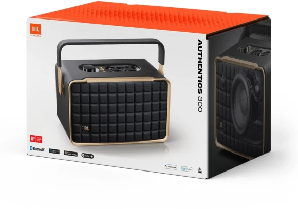Колонка порт. JBL Authentics 300 Google Assistant, Amazon Alexa черный 100W 2.1 BT 4800mAh (JBLAUTH300BLK) Колонка порт. JBL Authentics 300 Google Assistant, Amazon Alexa черный 100W 2.1 BT 4800mAh (JBLAUTH300BLK)