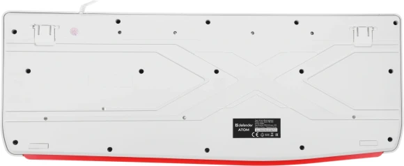 Клавиатура Defender HB-546 белый USB (подставка для запястий) (45547) кабель 1.8м