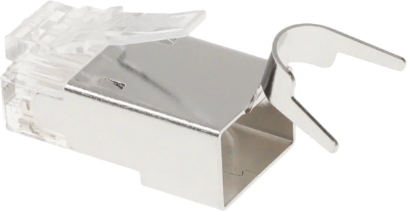 Коннектор Hyperline (PLUG-8P8C-UV-C6-TW-SH-10) FTP кат.6 RJ45 (упак.:10шт)