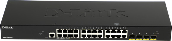 Коммутатор D-Link DGS-1250-28X/A1A 24x1Гбит/с 4SFP+ управляемый