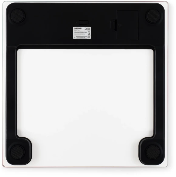 Весы напольные электронные Hyundai H-BS03951 макс.180кг розовый/белый