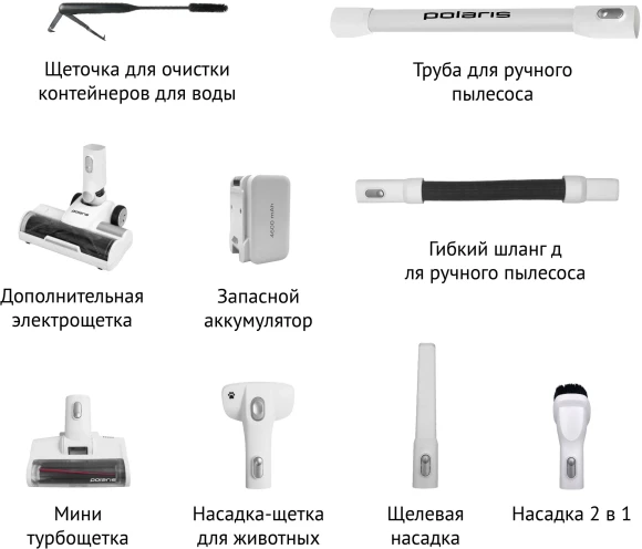Пылесос Polaris PVCW 8090 500Вт белый Пылесос Polaris PVCW 8090 500Вт белый