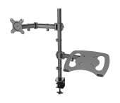 Кронштейн для монитора/ноутбука Cactus CS-VM-LH07-BK черный 13"-27" макс.8кг настольный поворот и наклон Кронштейн для монитора/ноутбука Cactus CS-VM-LH07-BK черный 13"-27" макс.8кг настольный поворот и наклон