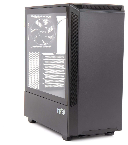 Корпус Hiper PB81 черный без БП ATX 4x120mm 2xUSB2.0 2xUSB3.0 audio bott PSU