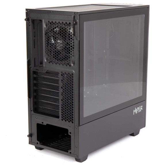 Корпус Hiper PB81 черный без БП ATX 4x120mm 2xUSB2.0 2xUSB3.0 audio bott PSU