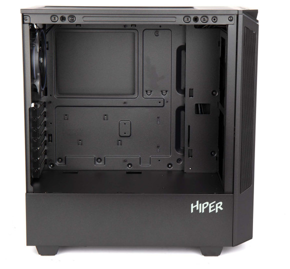 Корпус Hiper PB81 черный без БП ATX 4x120mm 2xUSB2.0 2xUSB3.0 audio bott PSU