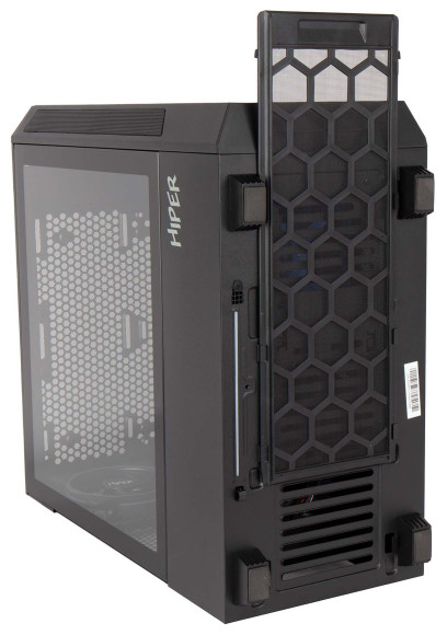 Корпус Hiper PB81 черный без БП ATX 4x120mm 2xUSB2.0 2xUSB3.0 audio bott PSU