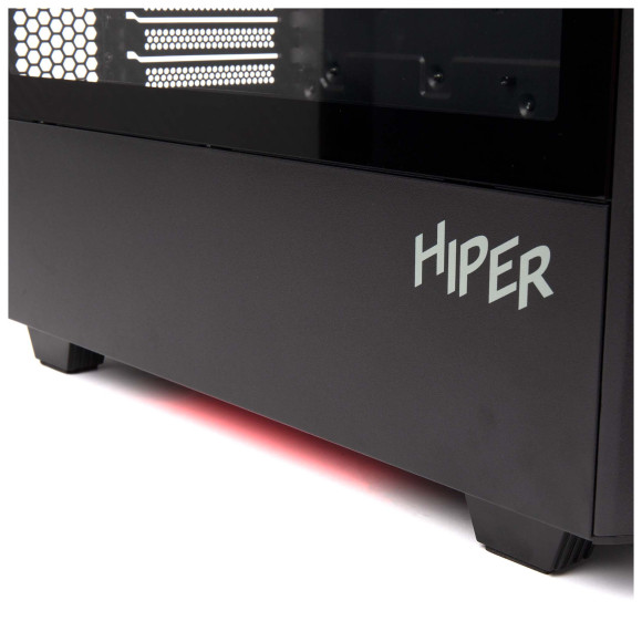 Корпус Hiper PB81 черный без БП ATX 4x120mm 2xUSB2.0 2xUSB3.0 audio bott PSU