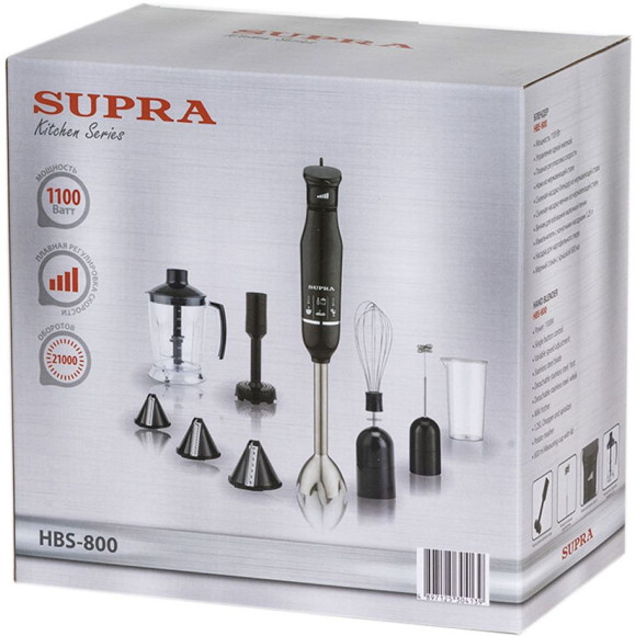 Блендер погружной Supra HBS-800 1100Вт черный Блендер погружной Supra HBS-800 1100Вт черный