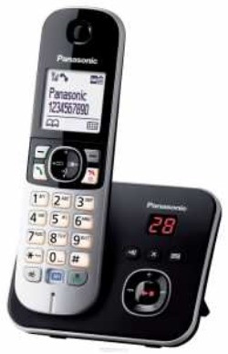 Р/Телефон Dect Panasonic KX-TG6821RUB черный автооветчик АОН Р/Телефон Dect Panasonic KX-TG6821RUB черный автооветчик АОН