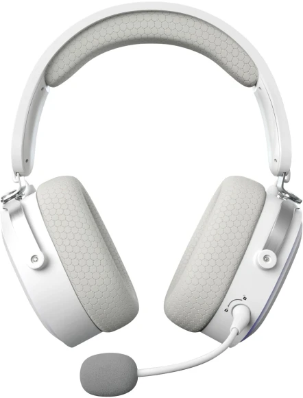 Наушники с микрофоном GMNG GG-HS405W белый мониторные BT/Radio/3.5mm оголовье (1899880) Наушники с микрофоном GMNG GG-HS405W белый мониторные BT/Radio/3.5mm оголовье (1899880)