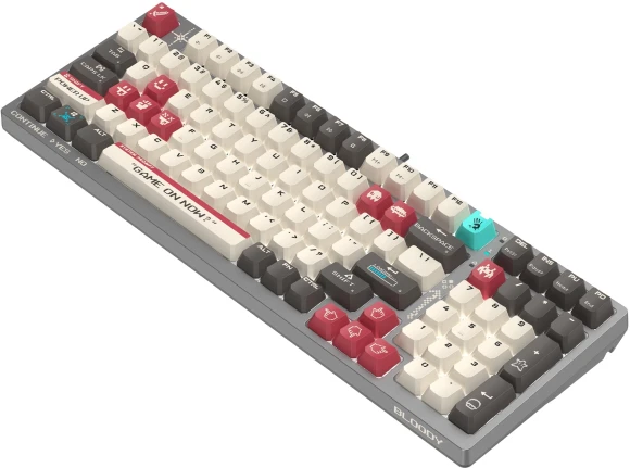 Клавиатура A4Tech S98 Pixels механическая серый/бежевый USB for gamer LED (S98) кабель 1.8м