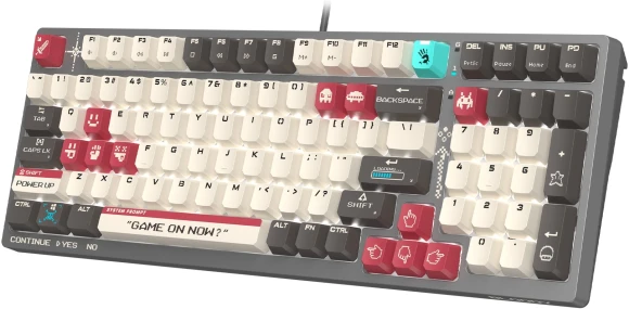 Клавиатура A4Tech S98 Pixels механическая серый/бежевый USB for gamer LED (S98) кабель 1.8м