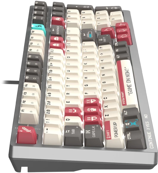 Клавиатура A4Tech S98 Pixels механическая серый/бежевый USB for gamer LED (S98) кабель 1.8м