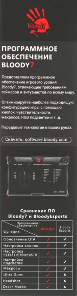 Мышь A4Tech Bloody P81s черный оптическая 8000dpi USB 8but (P81S CURVE ACTIVATED)