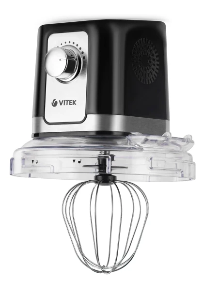 Кухонная машина Vitek VT-1435 планетар.вращ. 1000Вт черный/серебристый