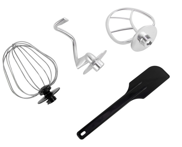 Кухонная машина Vitek VT-1435 планетар.вращ. 1000Вт черный/серебристый