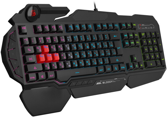 Клавиатура A4Tech Bloody B314 черный USB Multimedia for gamer LED (подставка для запястий) Клавиатура A4Tech Bloody B314 черный USB Multimedia for gamer LED (подставка для запястий)