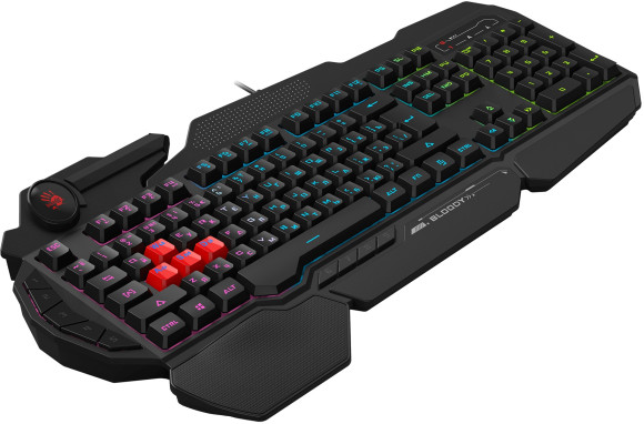 Клавиатура A4Tech Bloody B314 черный USB Multimedia for gamer LED (подставка для запястий) Клавиатура A4Tech Bloody B314 черный USB Multimedia for gamer LED (подставка для запястий)