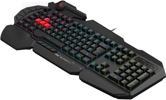 Клавиатура A4Tech Bloody B314 черный USB Multimedia for gamer LED (подставка для запястий) Клавиатура A4Tech Bloody B314 черный USB Multimedia for gamer LED (подставка для запястий)