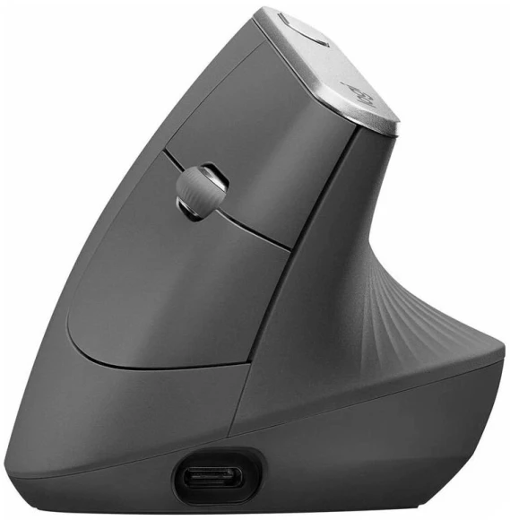 Мышь Logitech MX Vertical черный оптическая 4000dpi беспров. BT/Radio USB 4but (910-005451)