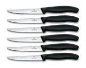 Набор ножей кухон. Victorinox Swiss Classic 6.7233.6 компл.:6предм. черный европодвес Набор ножей кухон. Victorinox Swiss Classic 6.7233.6 компл.:6предм. черный европодвес